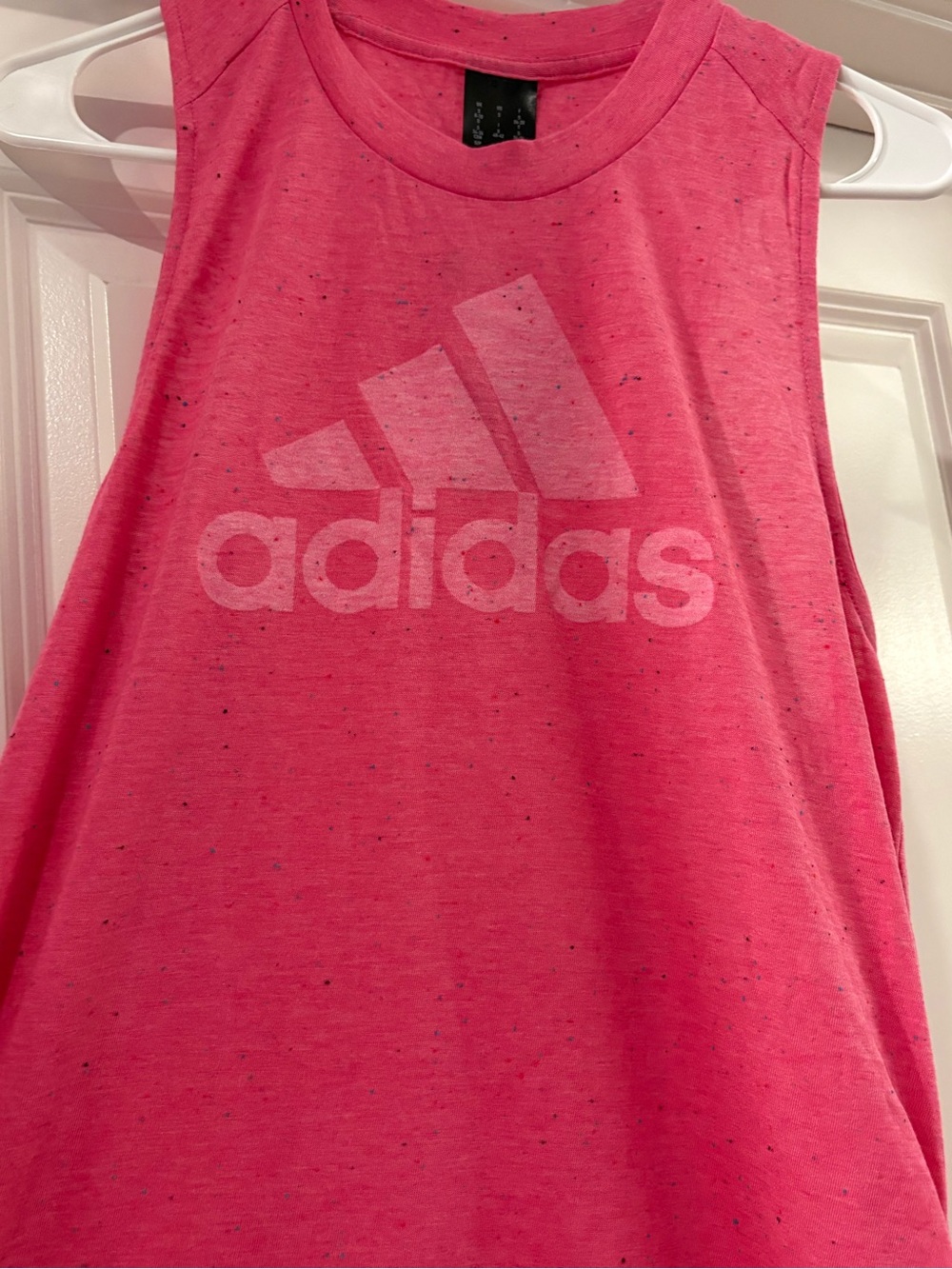 adidas Hot Pink Logo Tank Top